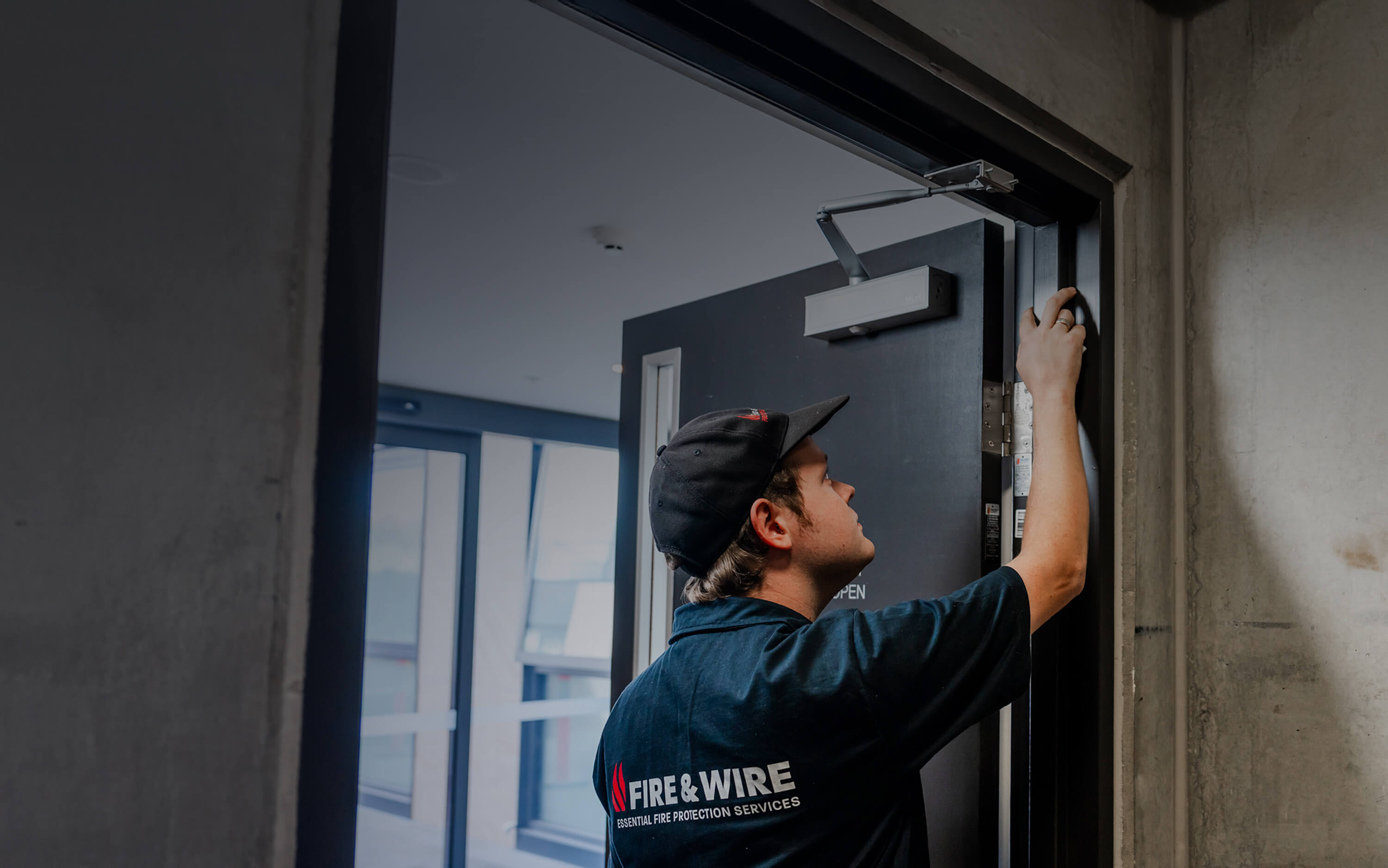 Fire & Wire fire door
